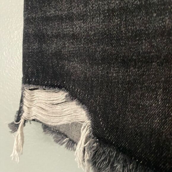 NWT BDG BLACK BUTTON FLY CUT-OFF FOLD OVER Waist JEAN SHORTS 25 - Picture 4 of 13